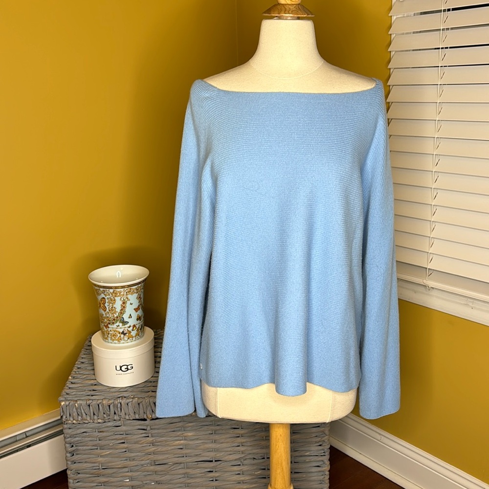 Lafayette 148 New York Light Blue Sweater
